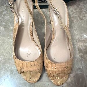 Kelly & Katie Women’s Sandal, Corked High Heel Sz 8.5.  Great condition